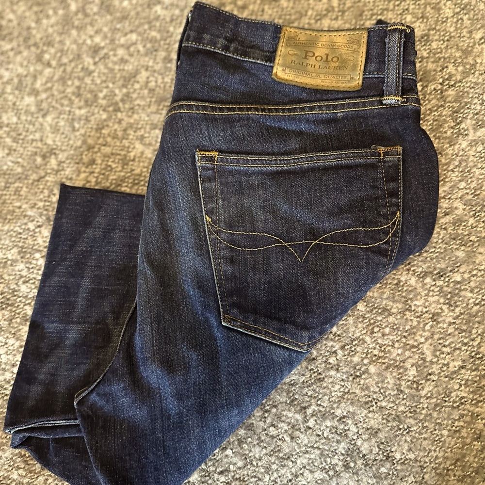 Polo By Ralph Lauren 32x30 Varick Slim Straight Denim